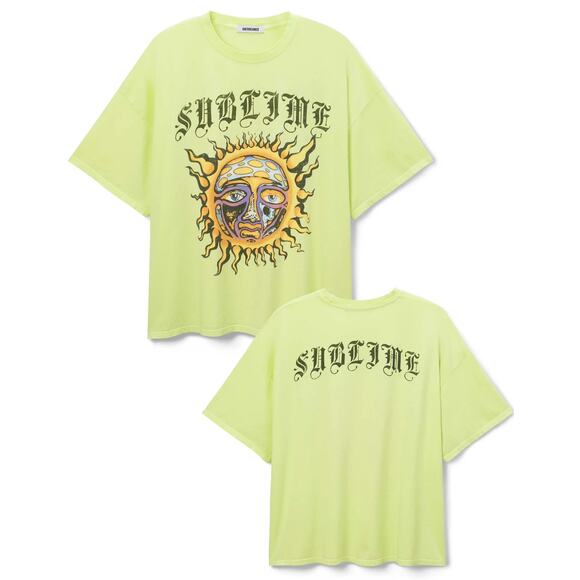 DAYDREAMER Sublime Old English Tee in Lime One Size New with Tag MSRP $98 - Picture 6 of 6